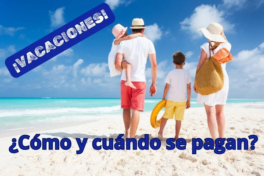 Familia de vacaciones en la playa